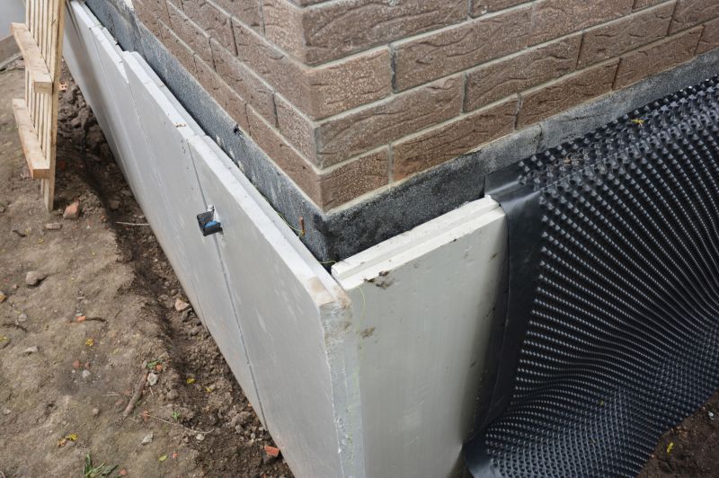 Membrane Installation on Foundation